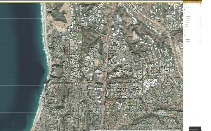 GIS campus utilities layer